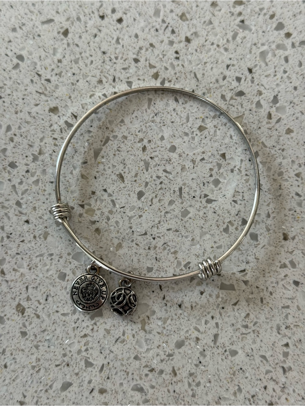 Never Give Up Bangle